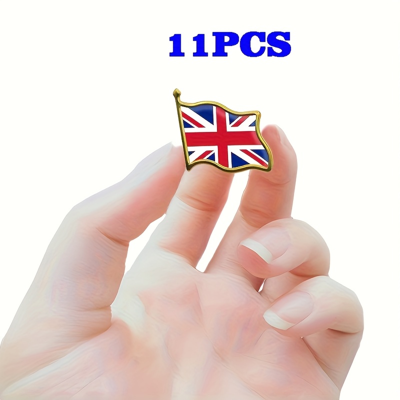 British Flag Emblem Brooch, Metal Souvenir